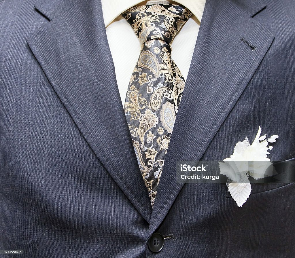 business formal wear with tie and suit Necktie Stock Photo