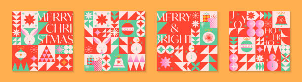 istock Christmas and Happy New Year greeting card templates 1773001762