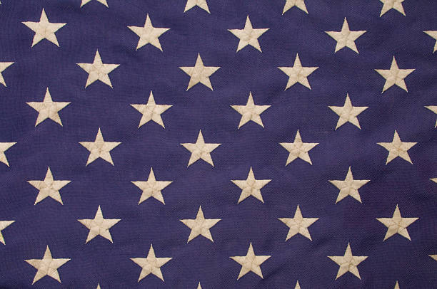 istock White stars on blue representing the Union in American flag 177300265