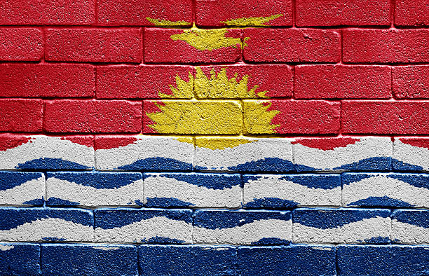istock Flag of Kiribati on brick wall 177300310