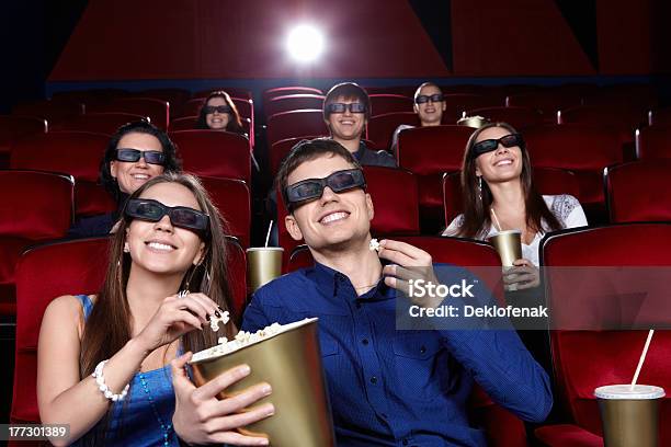 In The Cinema Stock Photo - Download Image Now - 20-24 Years, Adult, Arts Culture and Entertainment