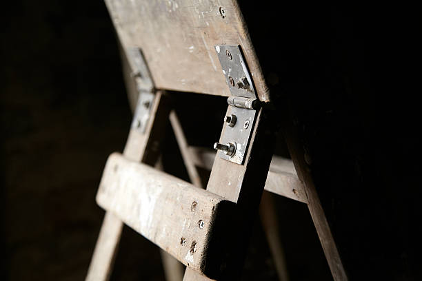 istock Wooden Ladder In Dark Workshop 177301491