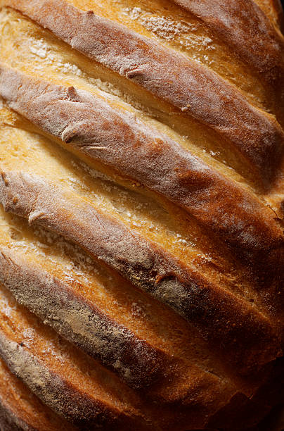 istock Close up of a white crusty loaf bread 177301667