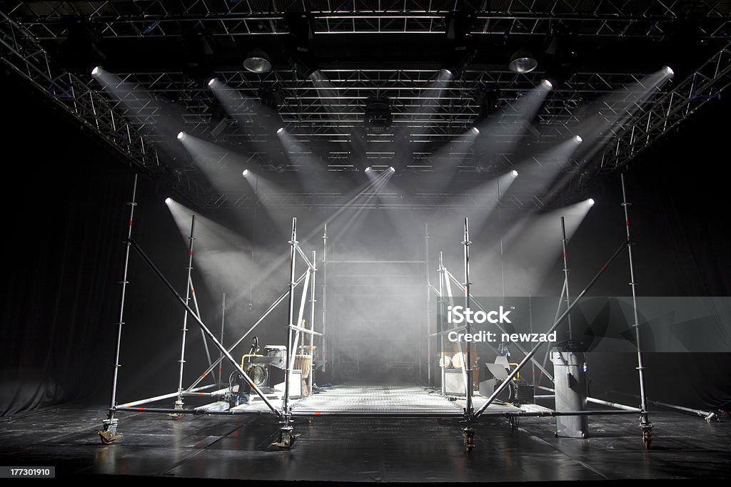 Stage Light Stage Setup Backstage Stock Photo