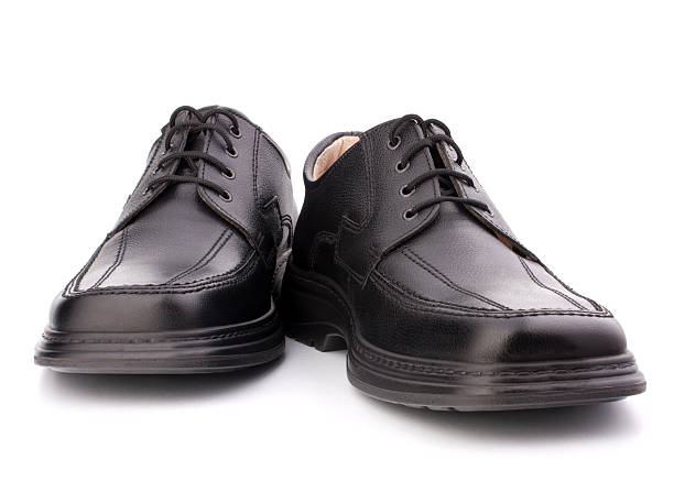 istock Black glossy men's shoes 177302430