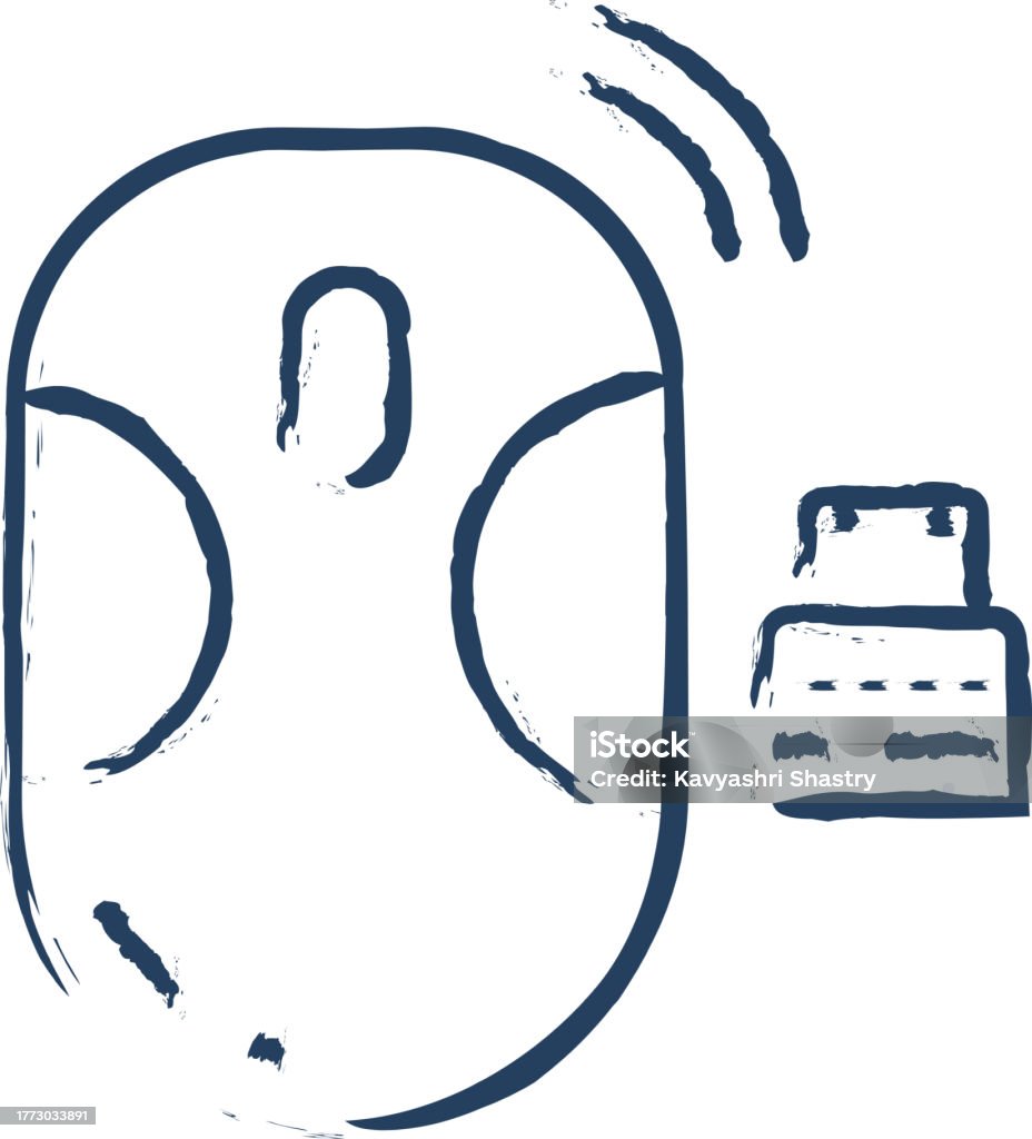 Mouse Hand Drawn Vector Illustration Stock Illustration - Download ...