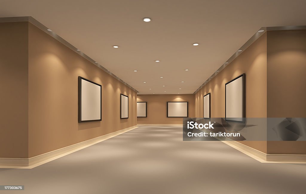 art gallery Corridor Stock Photo