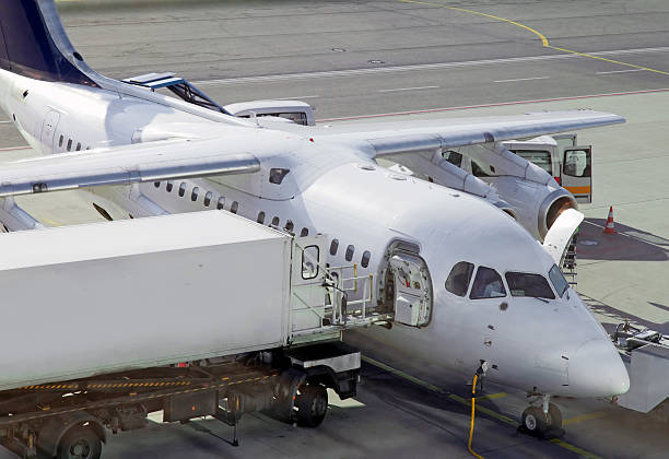 istock Aircraft on airfield prepairing for the flight 177303957