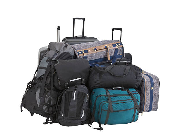 istock Big Pile of Luggage Isolated 177304271