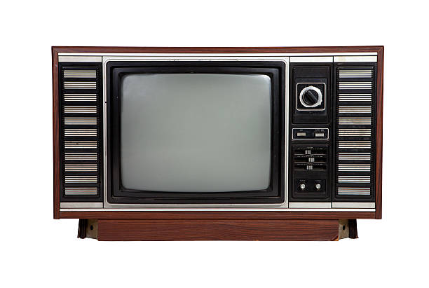 istock Old vintage wooden television 177305125