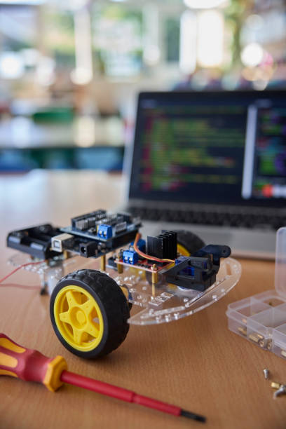 istock School Science Project In Classroom To Build And Code Robot Car Vehicle With Laptop 1773053302
