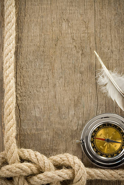 istock ropes and sea compass on wood 177305531