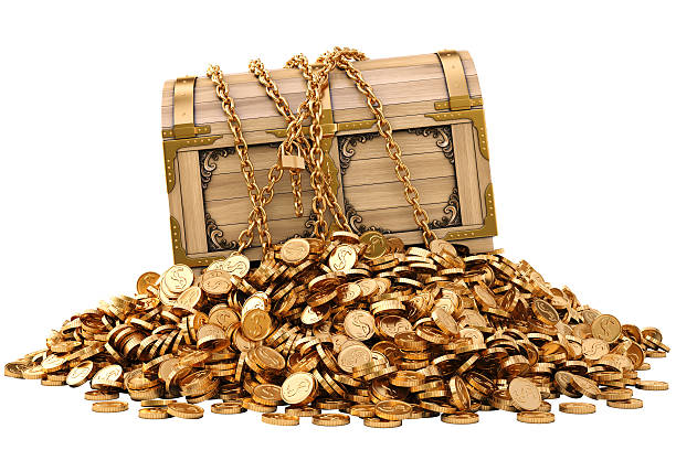 Chest Stock Photo - Download Image Now - Treasure Chest, Gold - Metal,  Antiquities - iStock