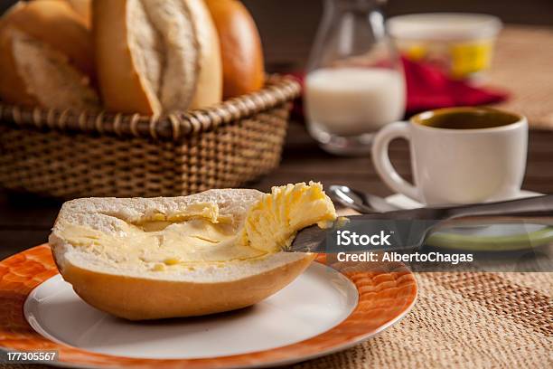 Foto de Pão Brasileiro e mais fotos de stock de Manteiga - Manteiga, Café da manhã, Café - Bebida