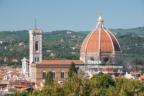 Dome And Campanile Di Giotto In Florence Italy Stock Photo - Download Image Now - Ancient, Architectural Dome, Basilica