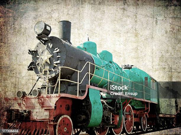 Vintage Steam Locomotive Stock Photo - Download Image Now - Antique, Dirty, Engine