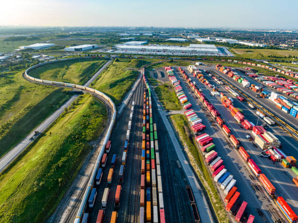 istock Canadian Pacific CPRailway Vaughan Intermodal Terminal in Kleinburg, Canada 1773066634