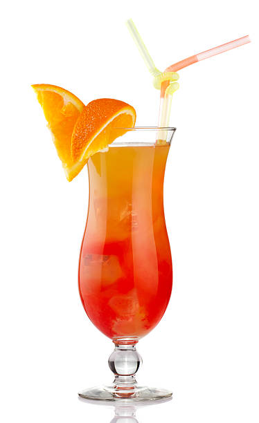 istock Orange alcohol cocktail with fruit slices isolated 177306664