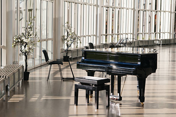 istock Grand piano in the hall shined by sun 177306840