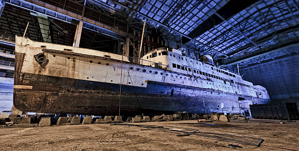 Decaying Ship stock photo