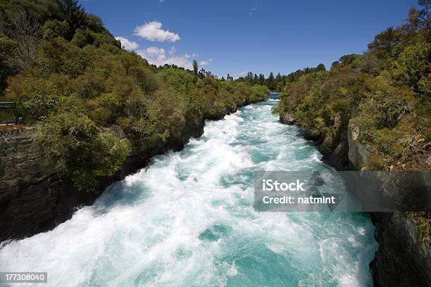 Wasserfälle Huka Falls Fluss Waikato Neuseeland Stockfoto und mehr Bilder von Bewegung - Bewegung, Druck - Physikbegriff, Energieindustrie