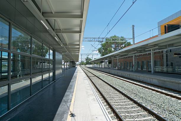 estación de tren - provincia de albacete fotografías e imágenes de stock