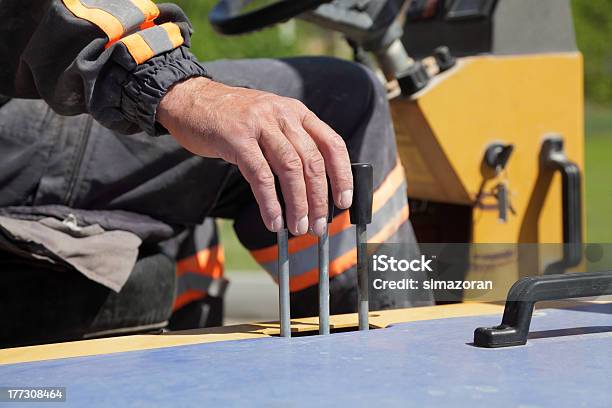 Cement Mixer Stock Photo - Download Image Now - Adult, Blue-collar Worker, Cement Mixer