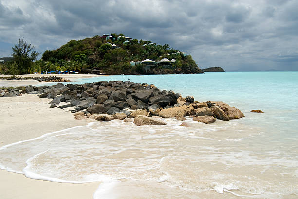 Caribbean beach stock photo