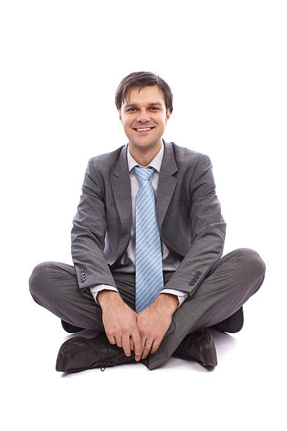 istock Businessman sitting on the floor 177312419