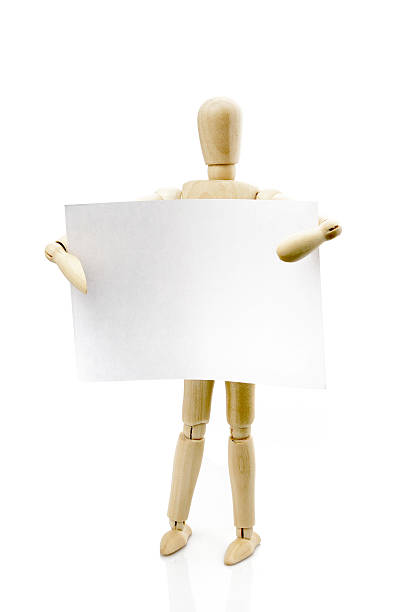 istock Wood people holding paper 177312555