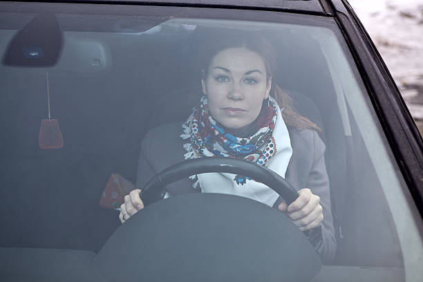 istock Female in car holding steering wheel 177312819