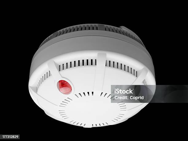 Smoke Detector Stock Photo - Download Image Now - Smoke Detector, LED Light, Accidents and Disasters