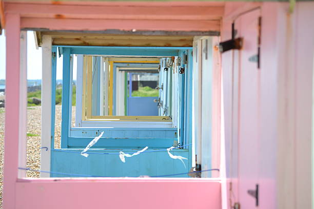 istock Beach Huts in Rustington West Sussex 177313510