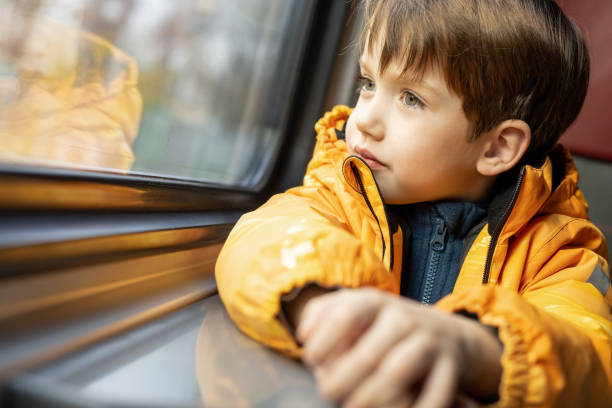 istock 6 year old boy rides in a train carriage 1773135225