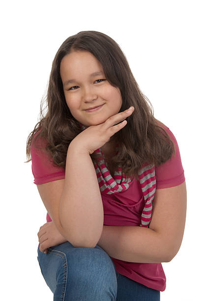 istock Smiling girl in pink 177314181