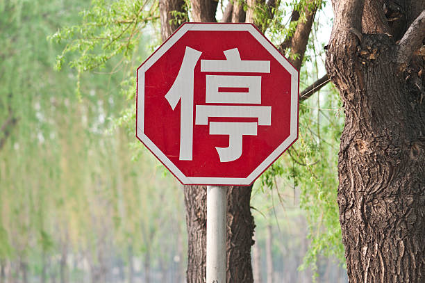 istock stop sign in Chinese 177314386