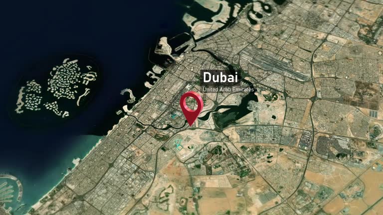 Dubai Map with Locksmith Service Areas
