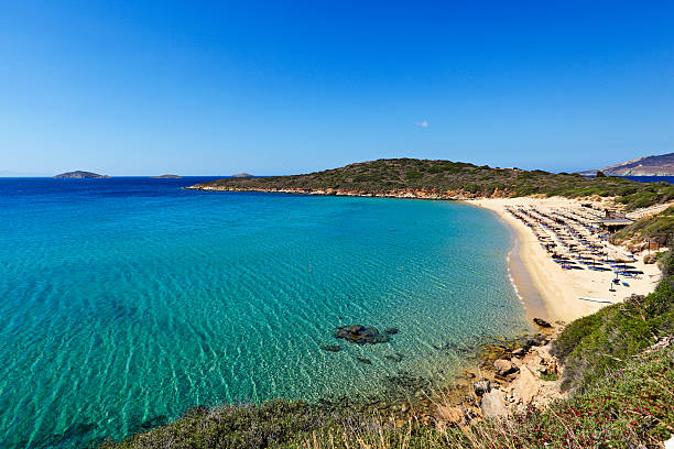 Andros island, Greece "Chrisi Ammos is the most popular beach in Andros, Greece" andros island stock pictures, royalty-free photos & images