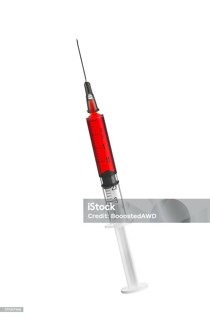 La siringa - Foto stock royalty-free di Sangue