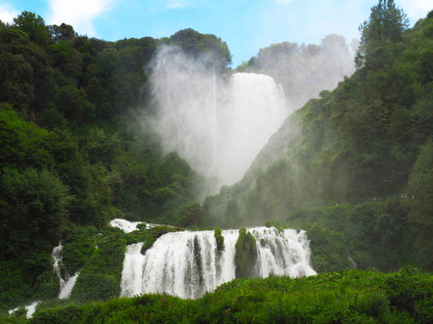 Its total height is 165 m, making it the tallest man-made waterfall in the world.