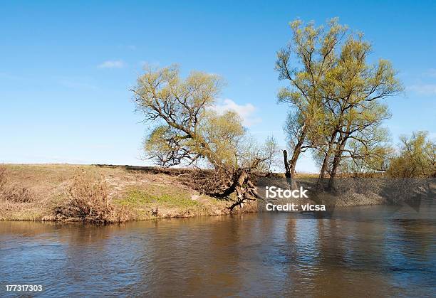 Contryside Riverbank Stock Photo - Download Image Now - Blue, Canal, Color Image