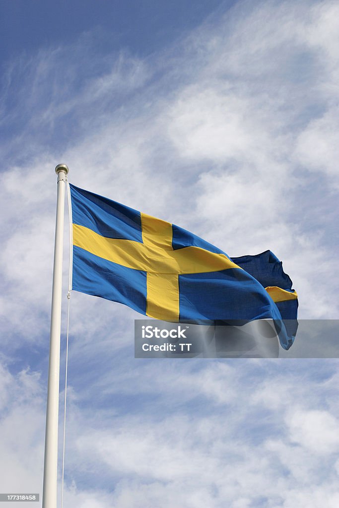 Bandeira da Suécia - Royalty-free Bandeira da Suécia Foto de stock