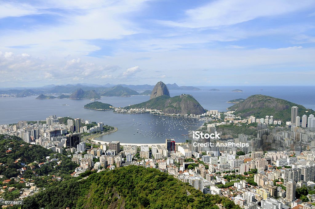 Góra Głowa Cukru w Rio de Janeiro w Brazylii. - Zbiór zdjęć royalty-free (Ameryka Południowa)