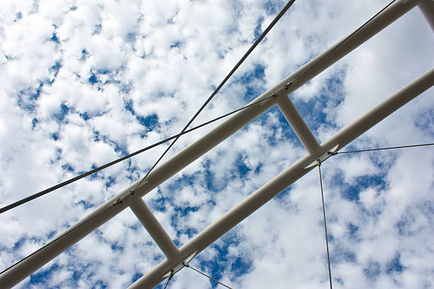 sky bridge stock photo