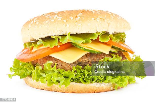 Гамбургер — стоковые фотографии и другие картинки Бургер - Бургер, Бутерброд, Вредное питание