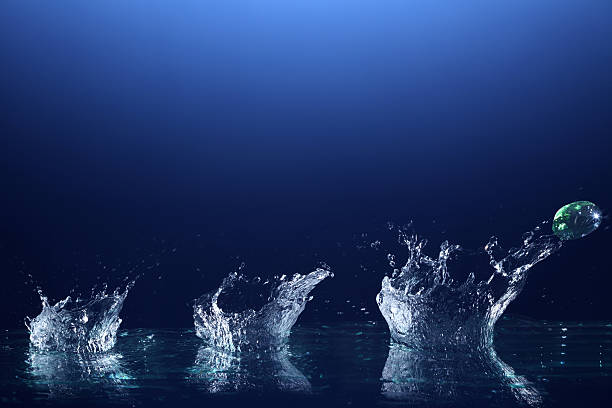 istock A skipping stone hitting the water 3 times 177319682