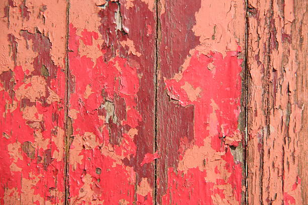 Weathered painted boards stock photo