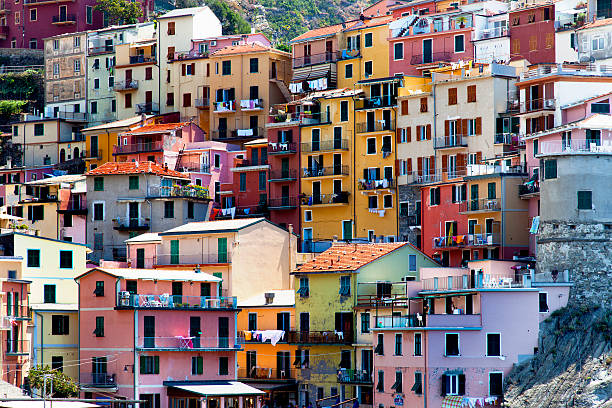 Riomaggiore is one of the five towns that make up the Cinque Terre region in Italy