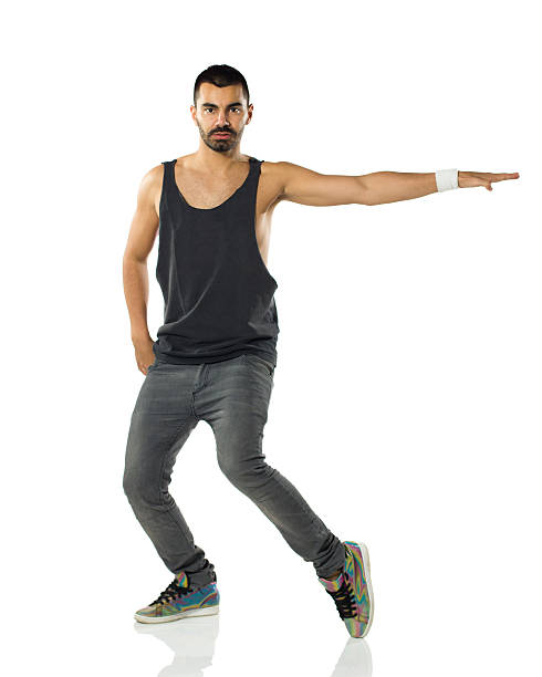 giovane maschio ballerino in posa - vogue dancing foto e immagini stock