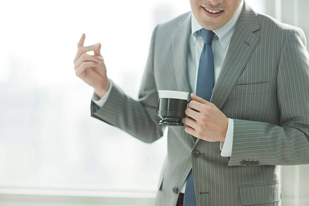 istock The businessman who is pleased 177320959